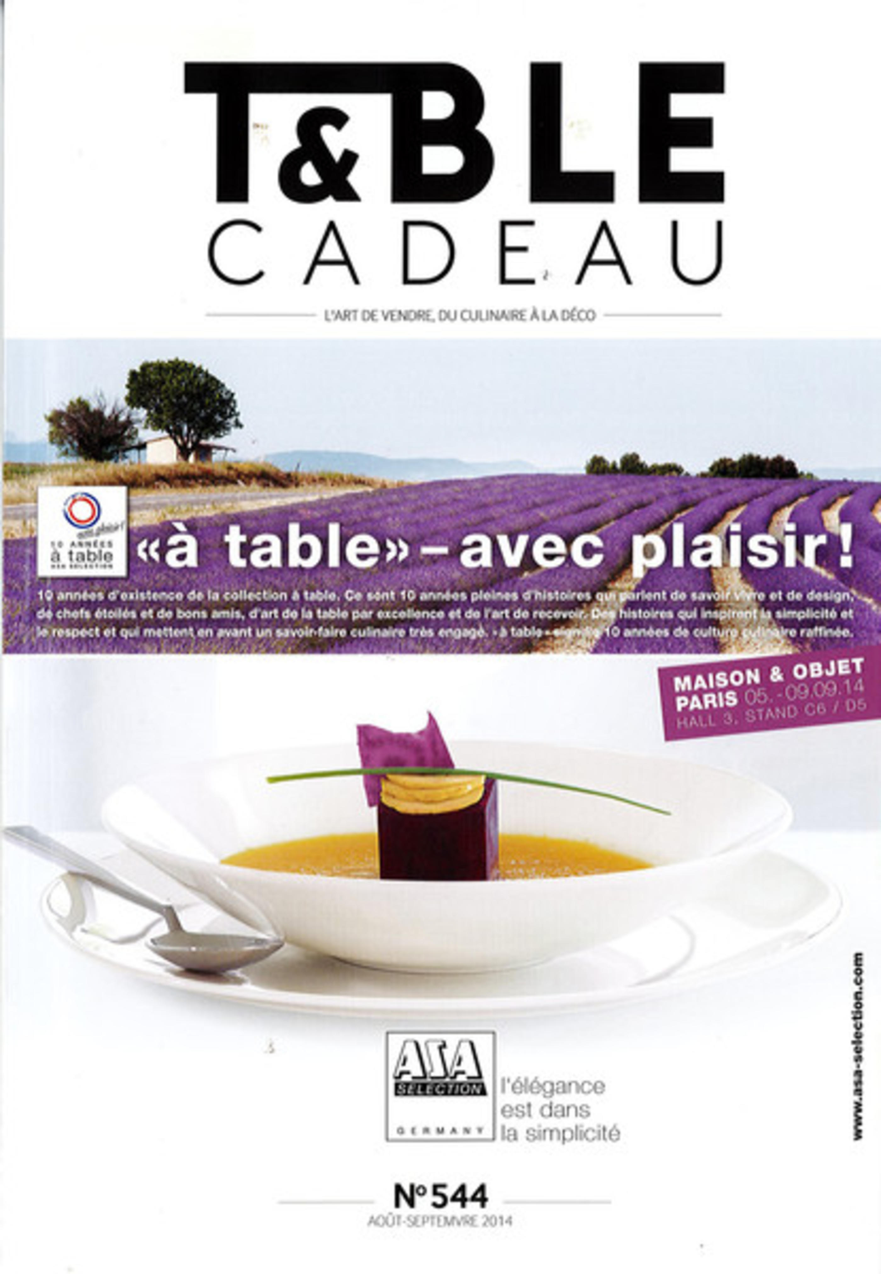 Table&Cadeau Août-Septembre 2014