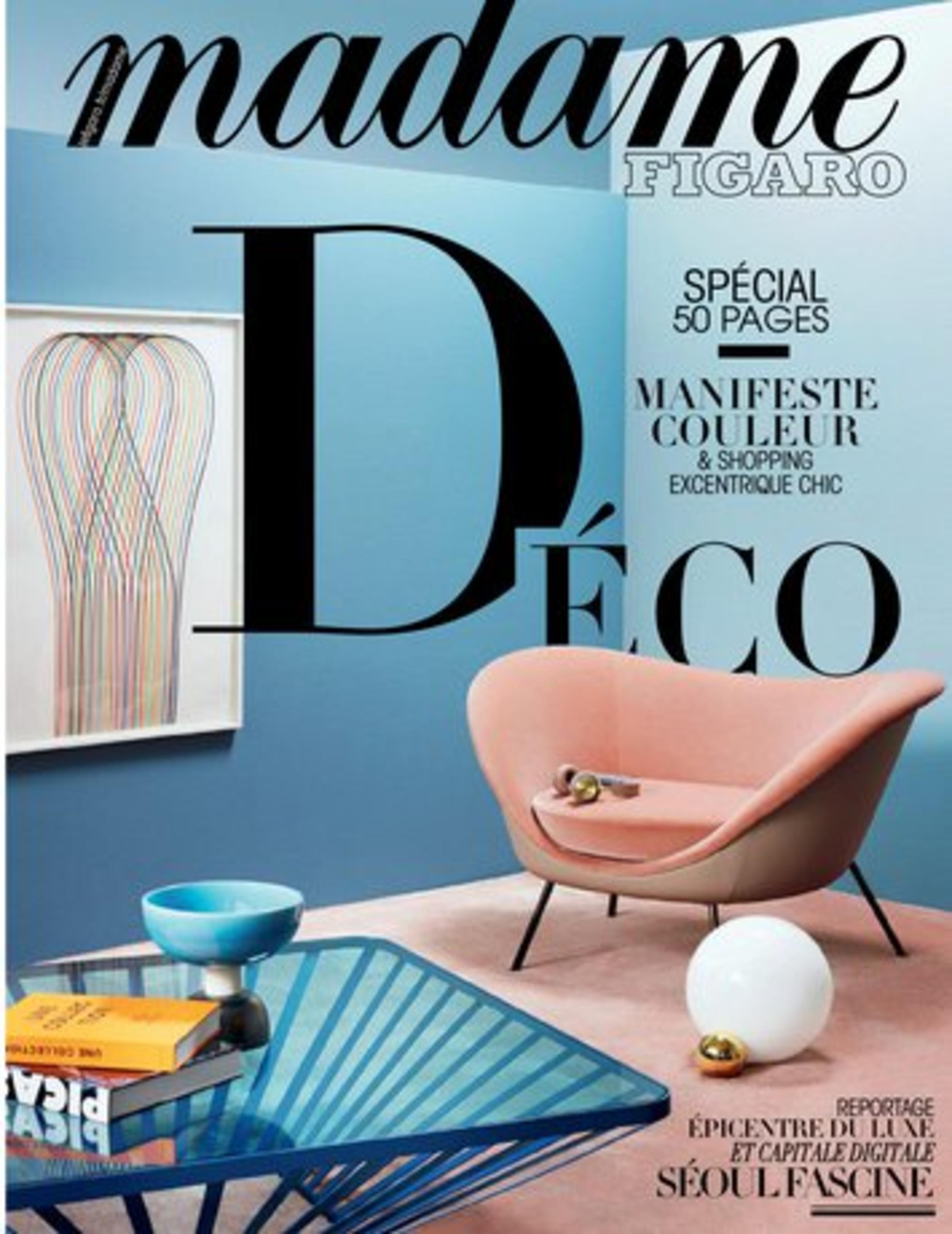 Couverts Jean Dubost Aéro Copper, Madame Figaro octobre 2015