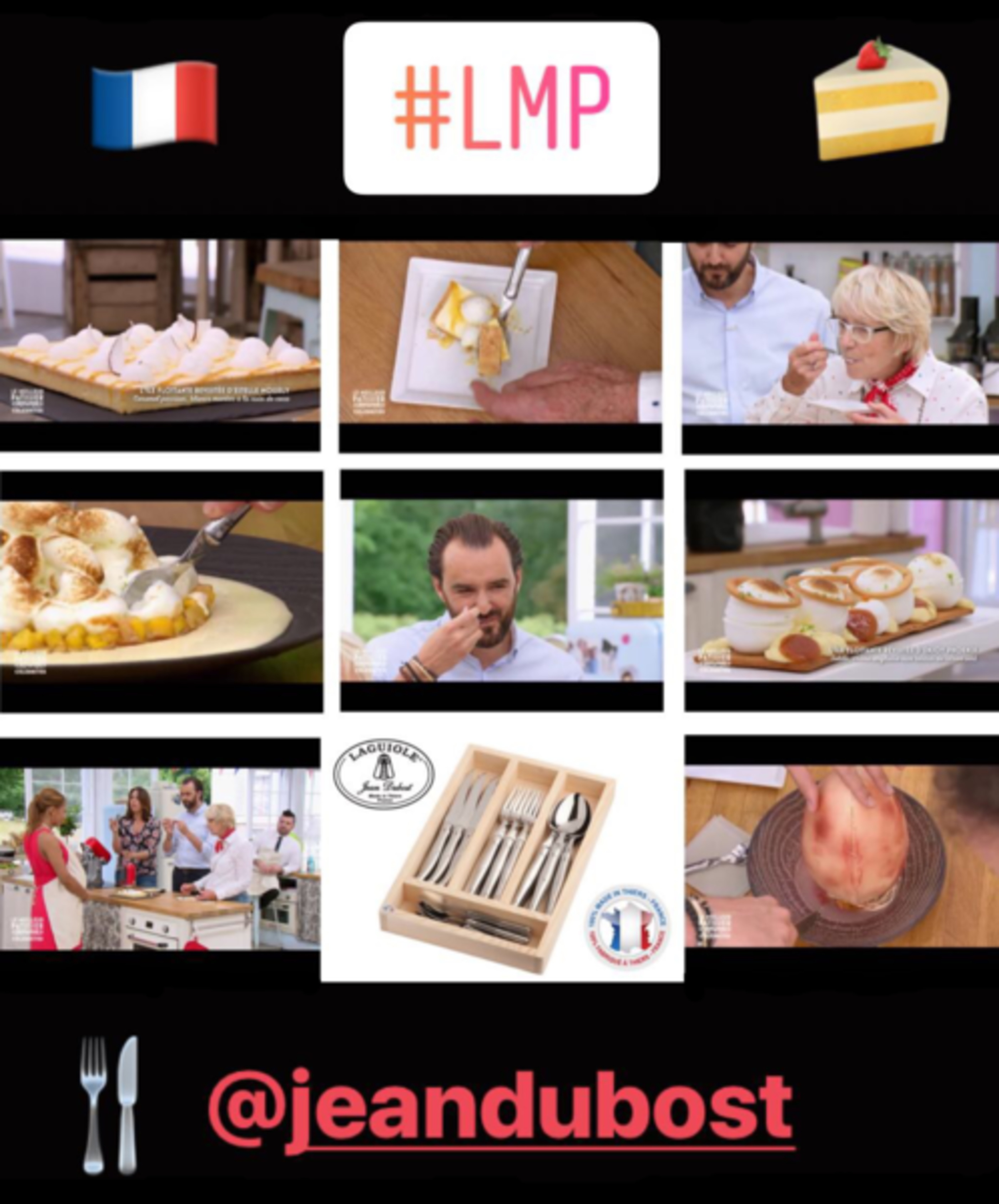 Jean Dubost partenaire officiel de l'émission culinaire Le meilleur pâtissier spécial Célébrités sur M6
