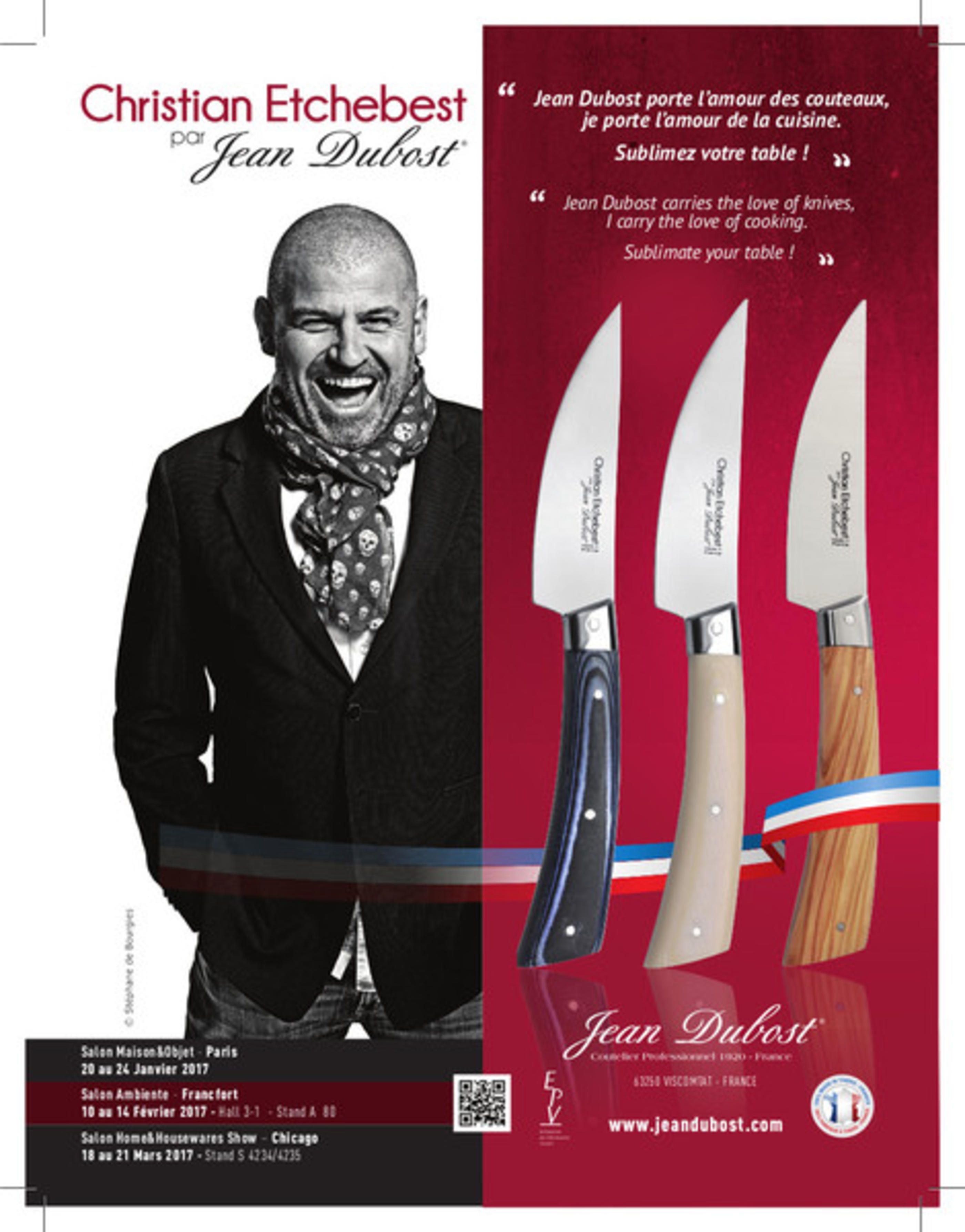 Couteau francais Jean Dubost pour le chef Christian Etchebest