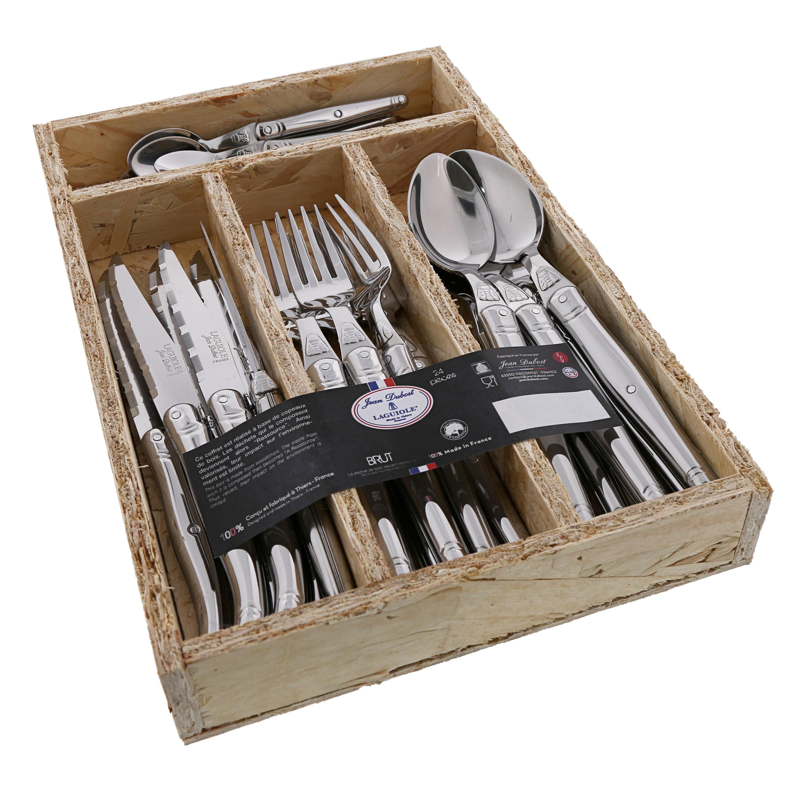 Couverts de table Jean Dubost Laguiole collection BRUT