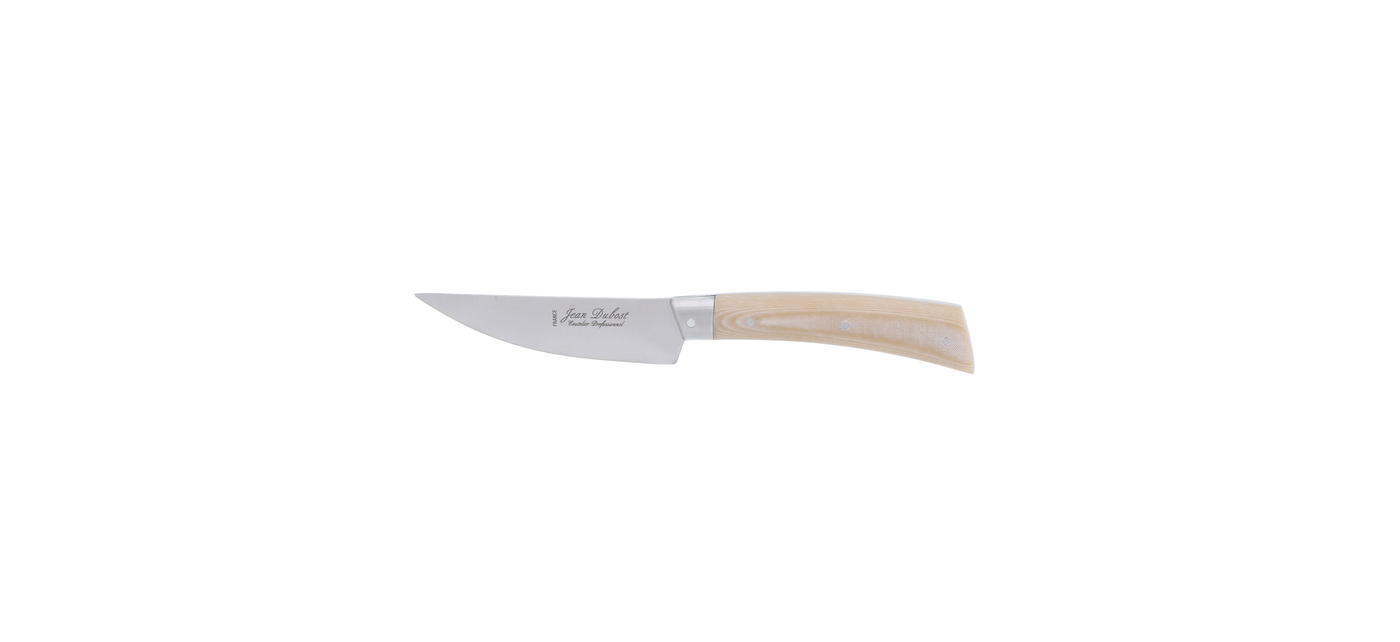 Couteau Jean Dubost Bistronomie manche en micarta clair made in France