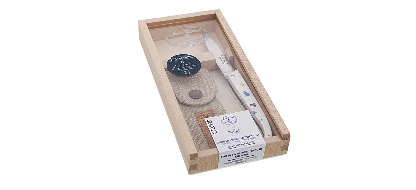 Le Poche Sense Jean Dubost x Goodplanet made in France economie circulaire etui Lin slider_print