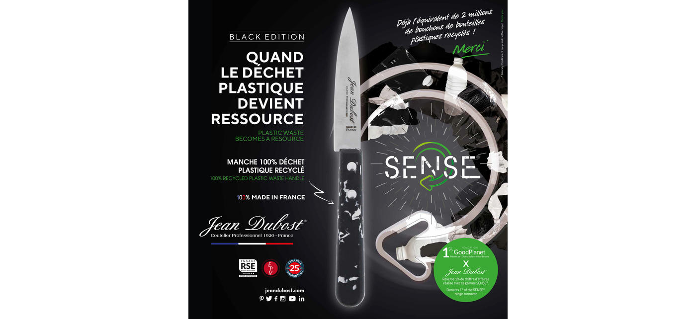 Jean Dubost Sense Black edition economie circulaire made in France