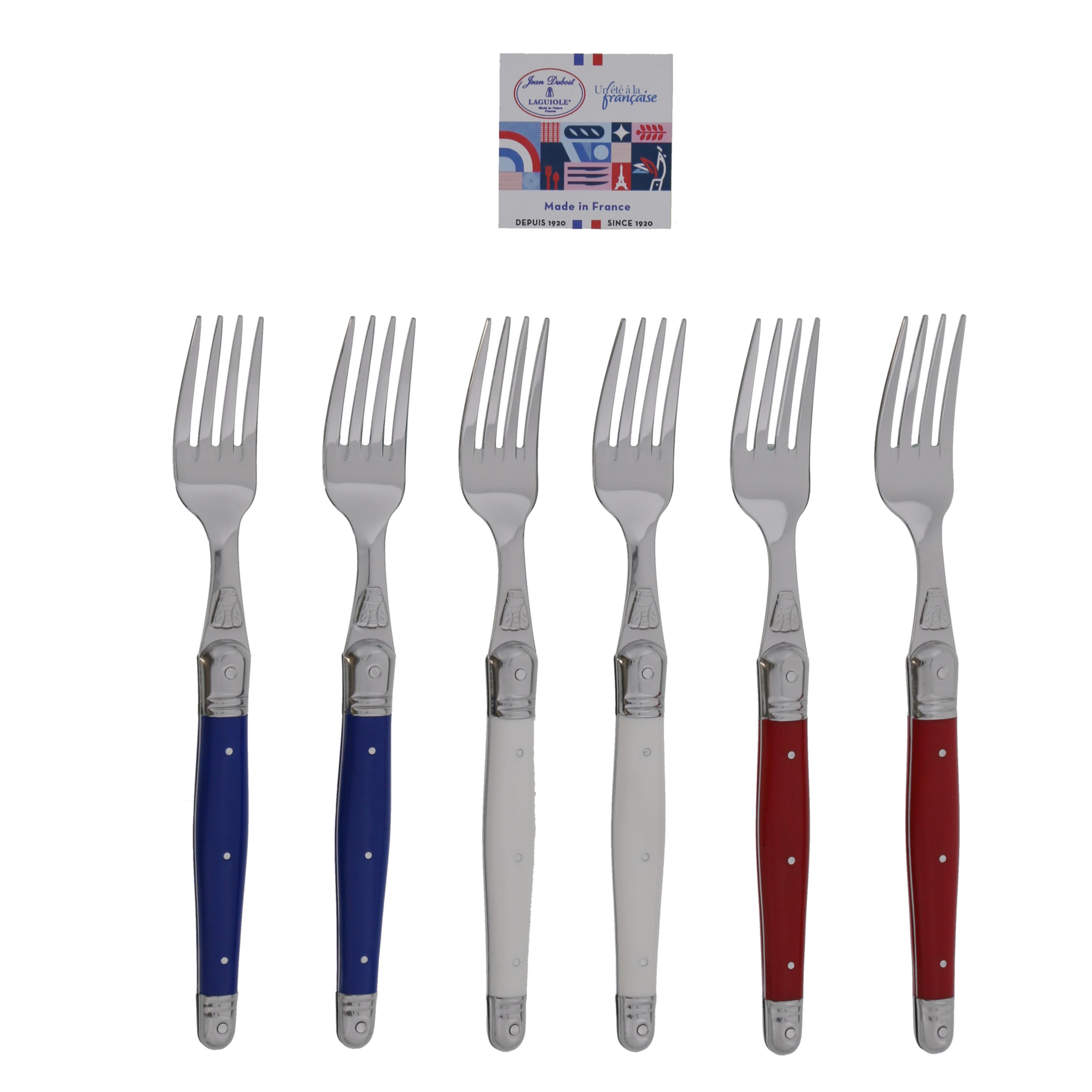 12 Fourchettes De Table Jet Lou Laguiole - Acier Inox Design Contemporain