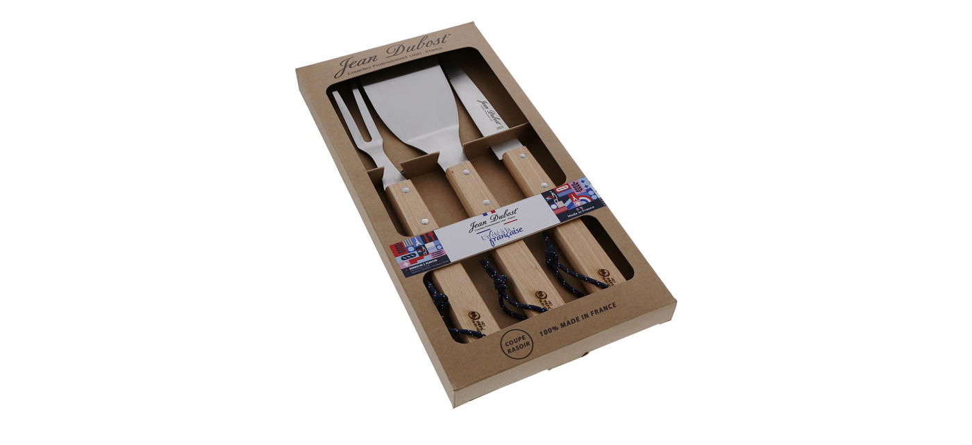 Jean Dubost coffret ustensiles barbecue un ete a la francaise made in France