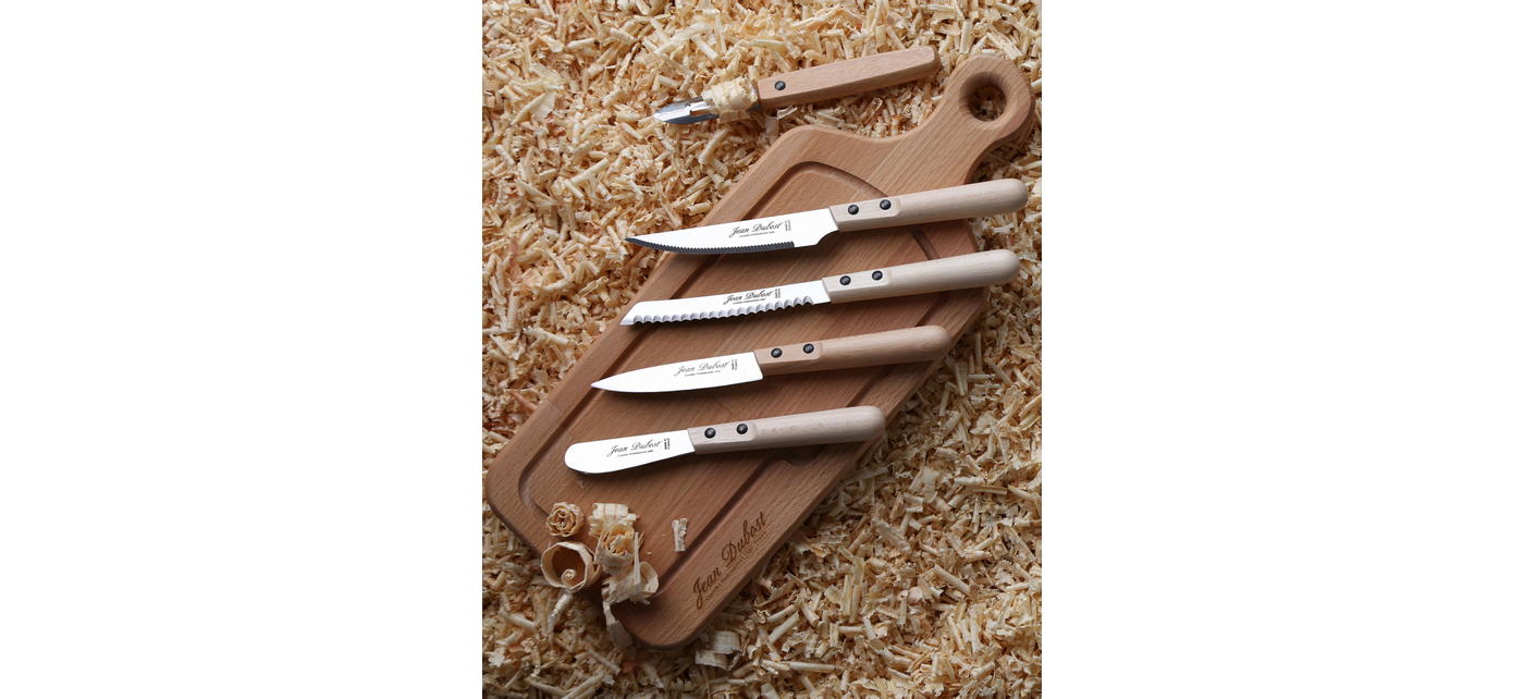 Couteaux de cuisine et planche Jean Dubost gamme oslo made in France