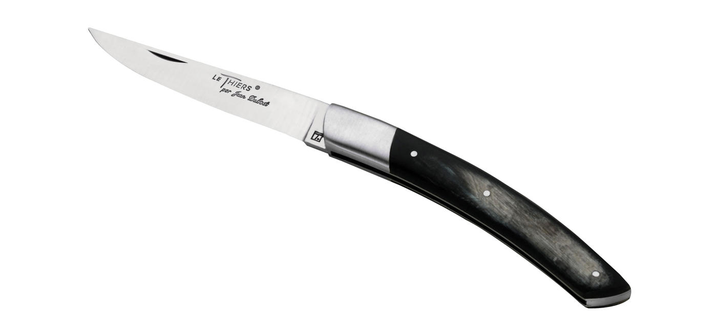 Couteau de poche Le Thiers Jean Dubost manche en corne véritable fabriqué en France