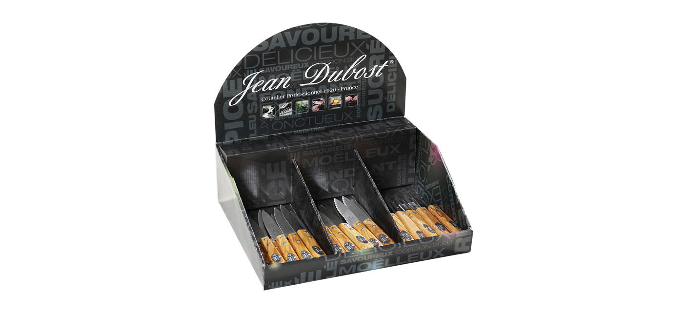 Jean Dubost merchandising display-petite-coutellerie