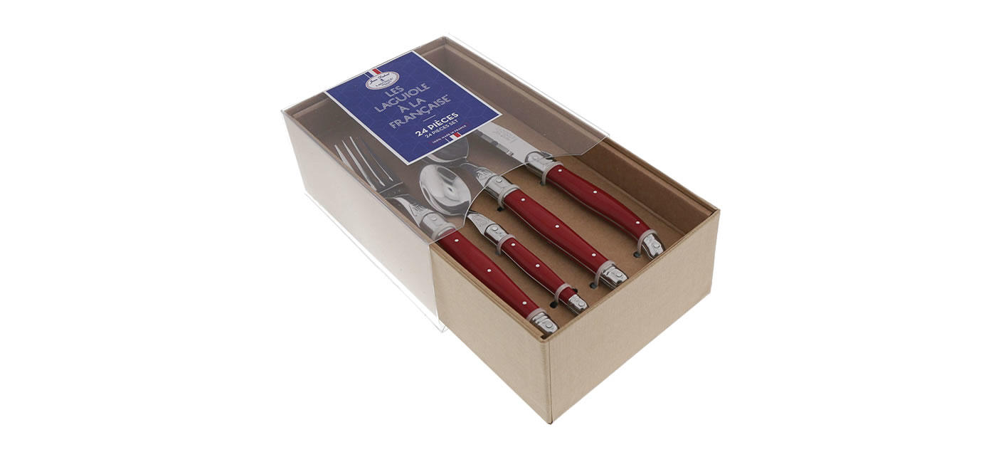 Jean Dubost packaging boite-cadeau-menagere-24-pieces-les-laguiole-a-la-francaise