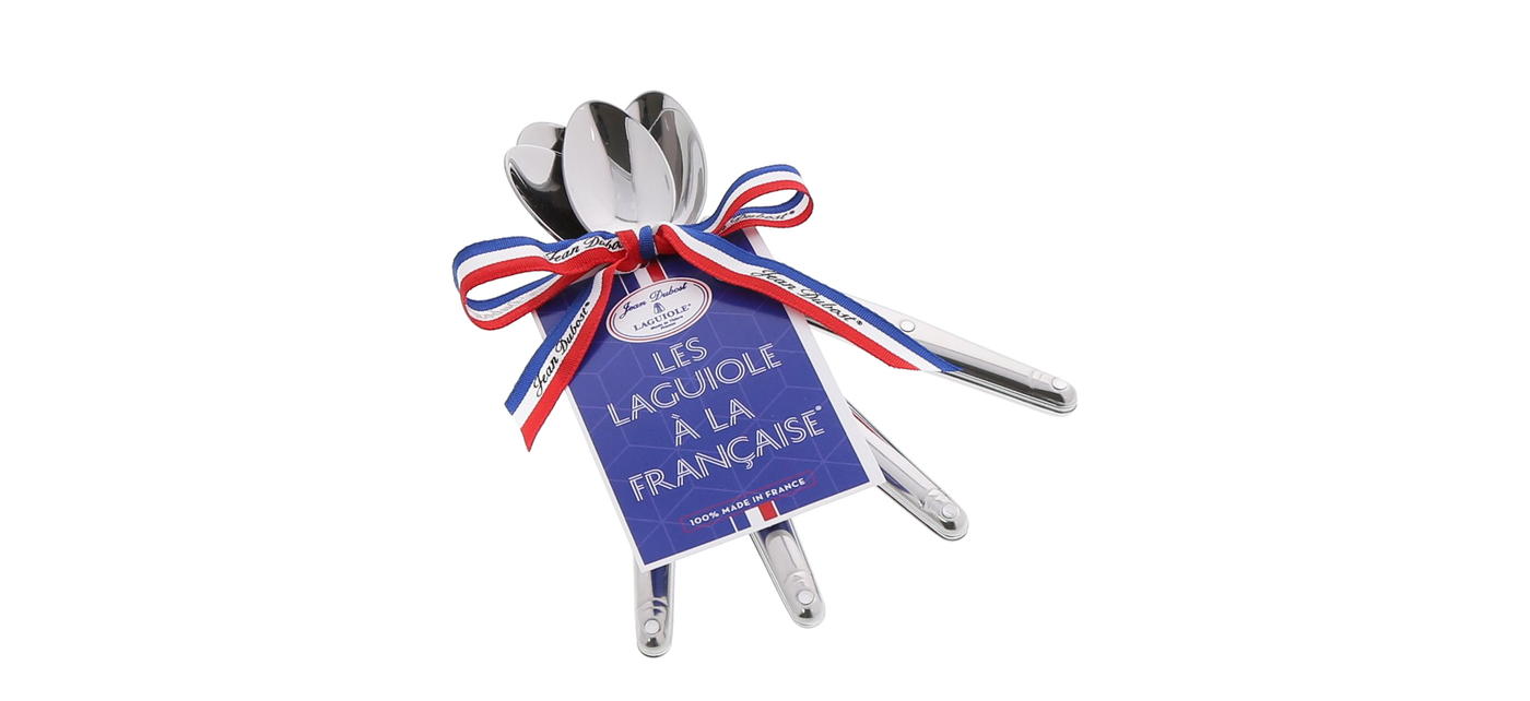 Cuillere a moka Jean Dubost Les Laguiole a la francaise tout inox