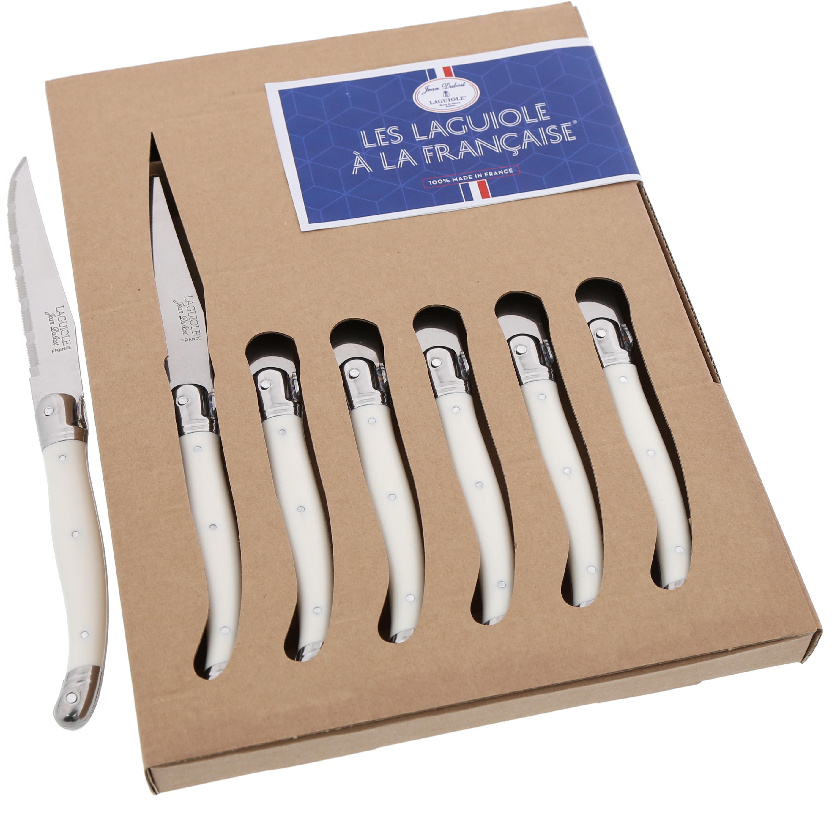 jean dubost Coffret 6 couteaux steak Jean Dubost Les Laguiole à la française®